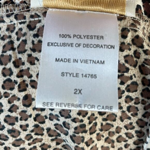 Inner Most Woman Animal Print Robe Size 2X EUC - Picture 10 of 10